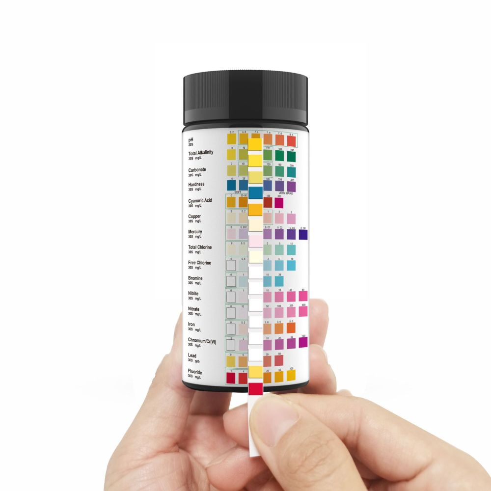 Aquarium Test Kit - 16 شريط تحليل جودة المياه في
