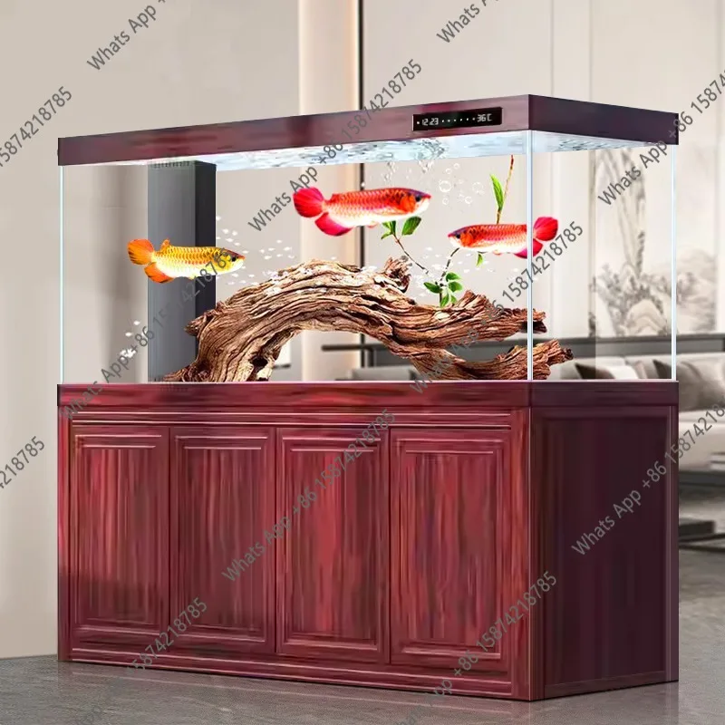 Xchange Aquarium Fish - حوض أسماك أروانا زجاجي فائق البياض