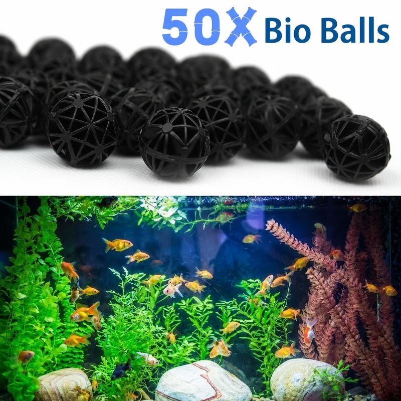 Aquarium Fish Marine - 50 قطعة من كرات الفلتر البيولوجي