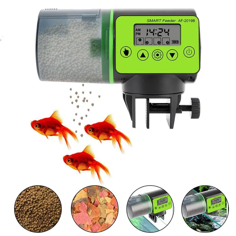 Aquarium Fish Feeder Automatic - جهاز تغذية أوتوماتيكي ذكي لحوض السمك،