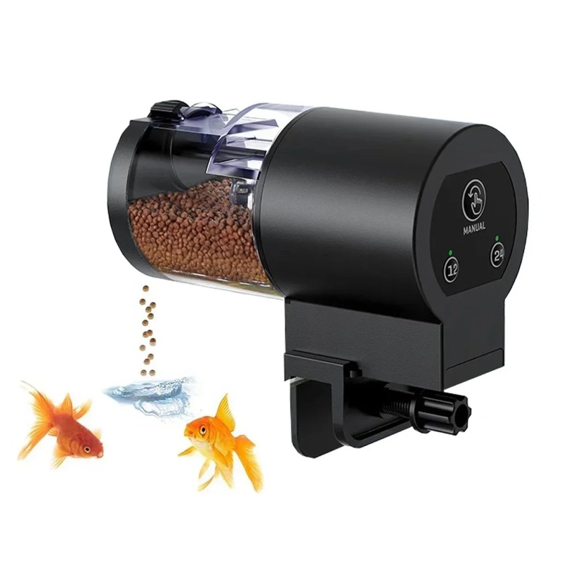 Aquarium Fish Feeder Automatic - موزع طعام أوتوماتيكي رقمي للأسماك سعة