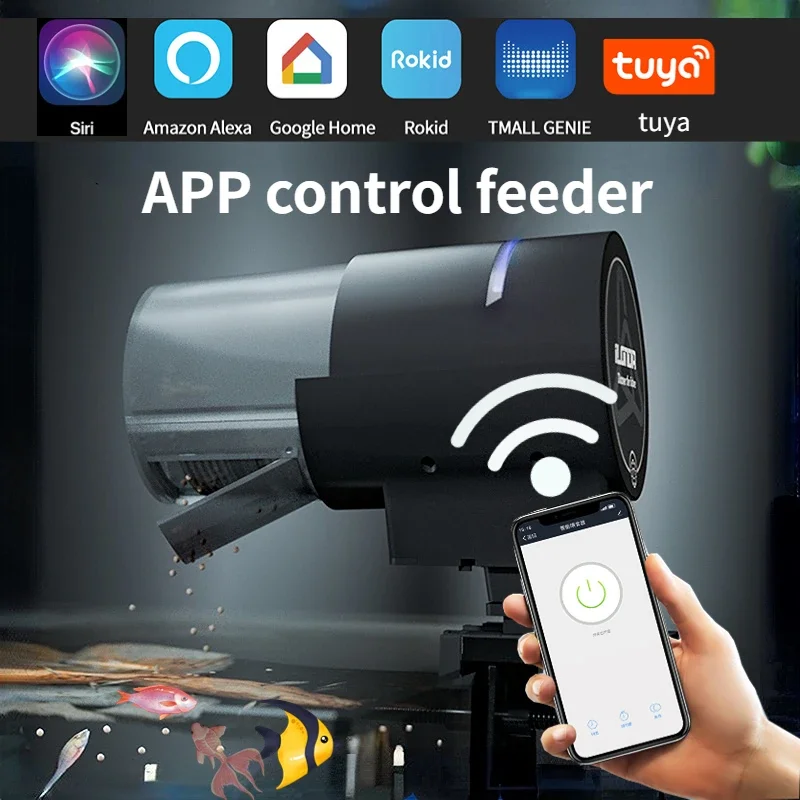 Aquarium Fish Feeder Automatic - iLONDA جديد واي فاي وحدة تغذية