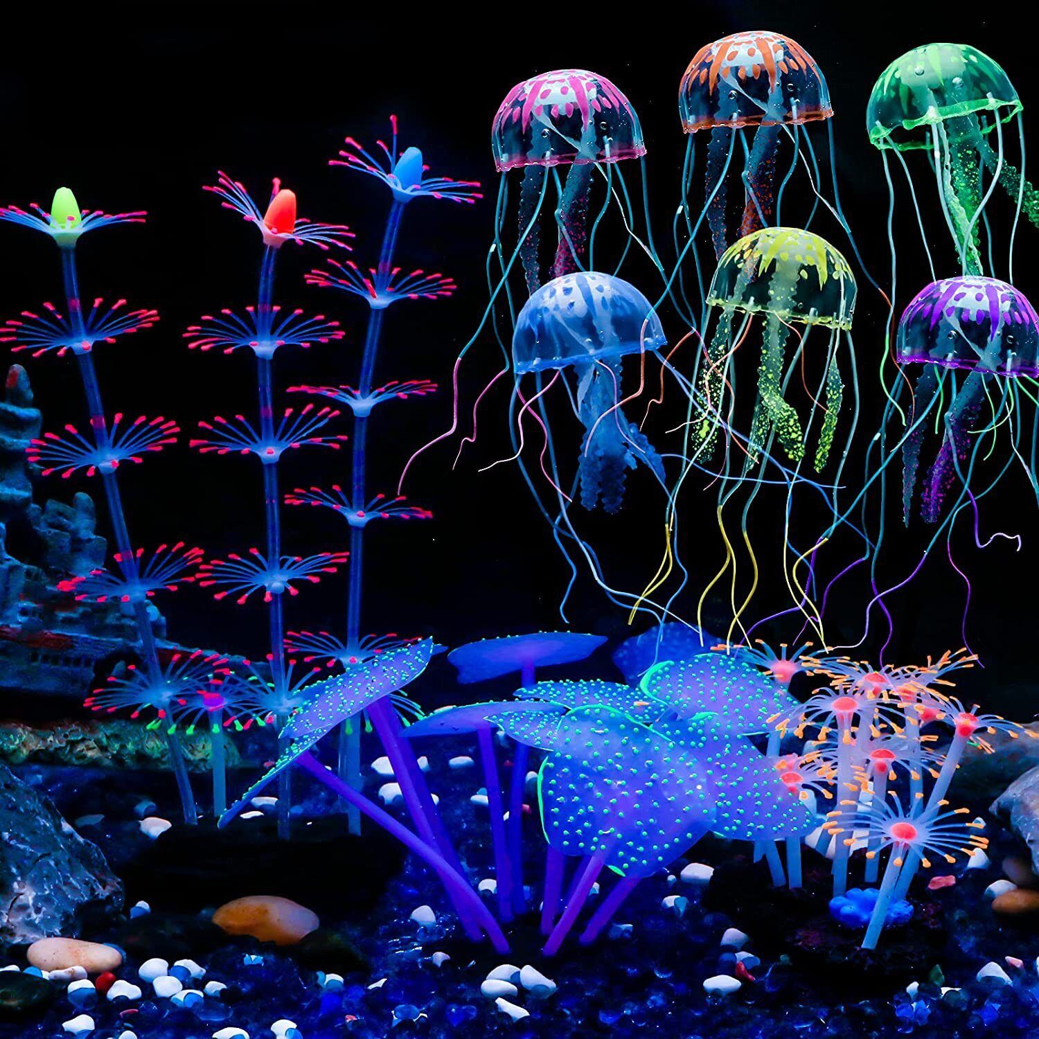 ديكور حوض السمك الاصطناعي المض - مراجعة Aquarium Fish Enrichment وسعره