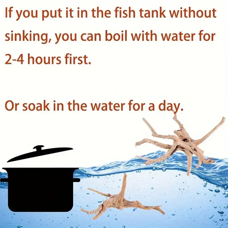 خشب طبيعي عائم لتزيين أحواض ال - مراجعة Aquarium Fish Enrichment وسعره