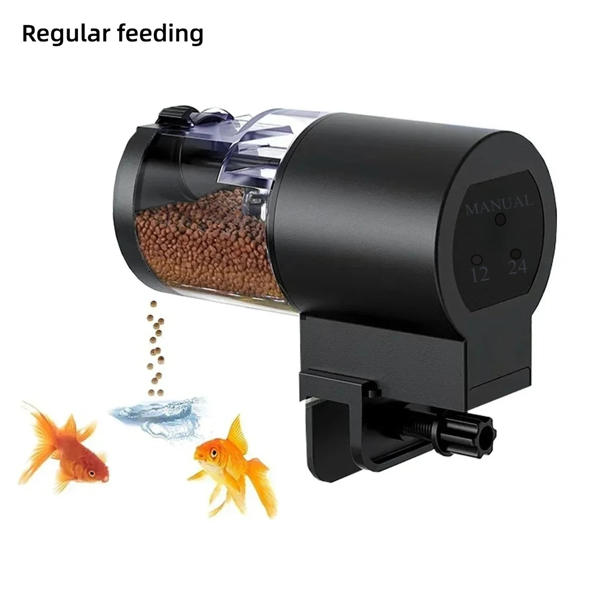 جهاز تغذية أسماك أوتوماتيكي بس - مراجعة Aquarium Fish Feeder Automatic وسعره