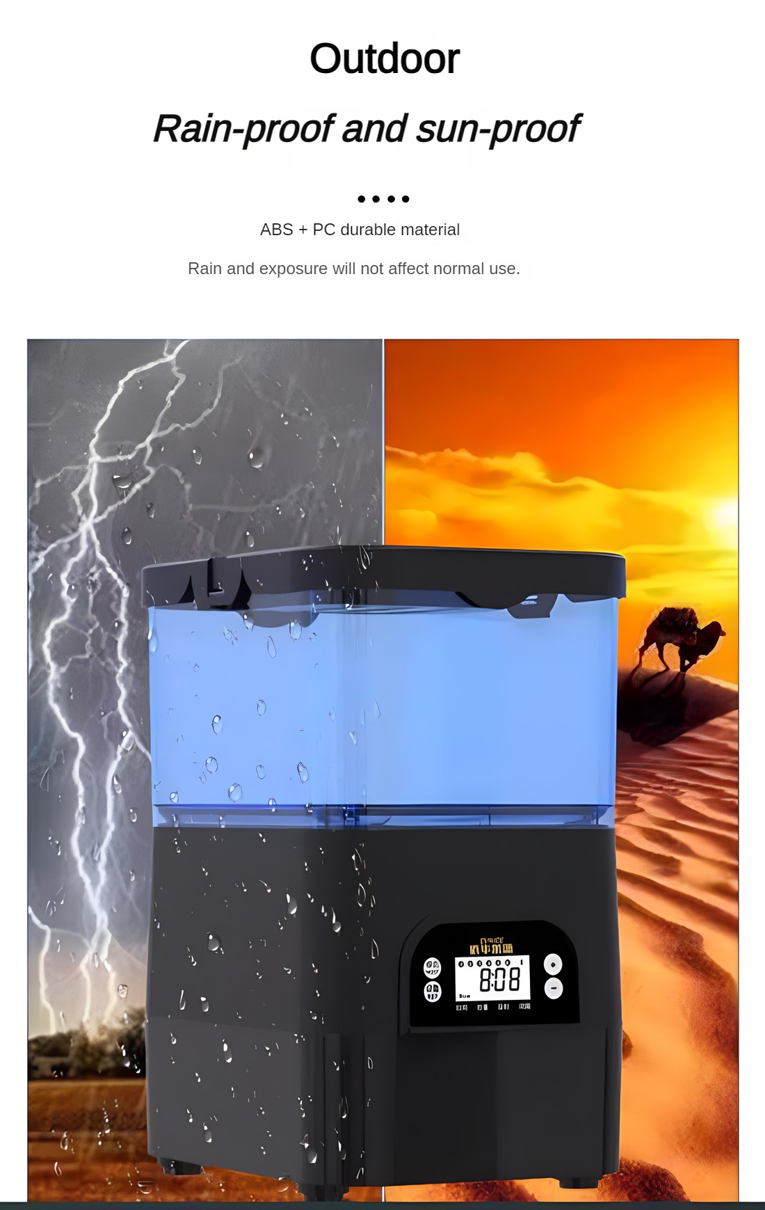 مغذي أسماك شمسي أوتوماتيكي من  - مراجعة Aquarium Fish Feeder Automatic وسعره