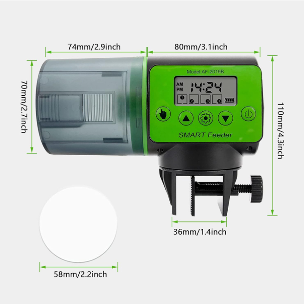 مغذي خزان الأسماك الأوتوماتيكي - مراجعة Aquarium Fish Feeder Automatic وسعره