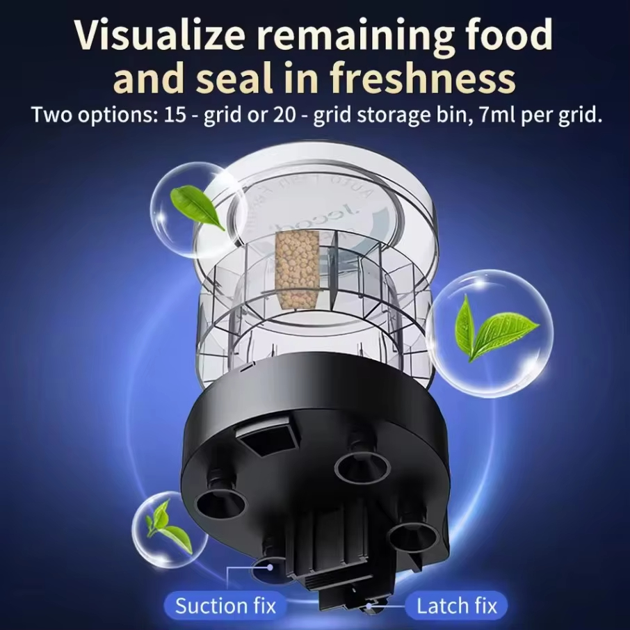 جهاز تغذية أسماك أوتوماتيكي من - مراجعة Aquarium Fish Feeder Automatic وسعره