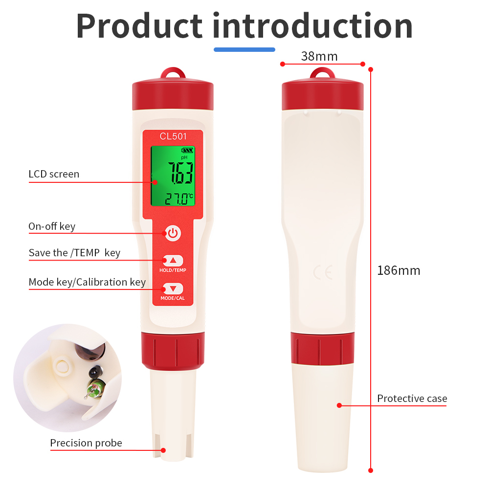 PH/CL2/H2/ORP/مقياس الحرارة كا - مراجعة Aquarium Test Kit وسعره