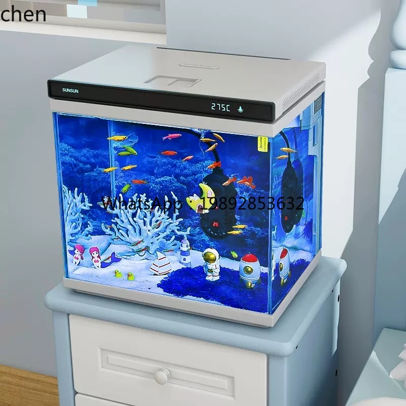 حوض أسماك صغير من الزجاج فائق  - مراجعة Aquarium Fish Without Oxygen وسعره