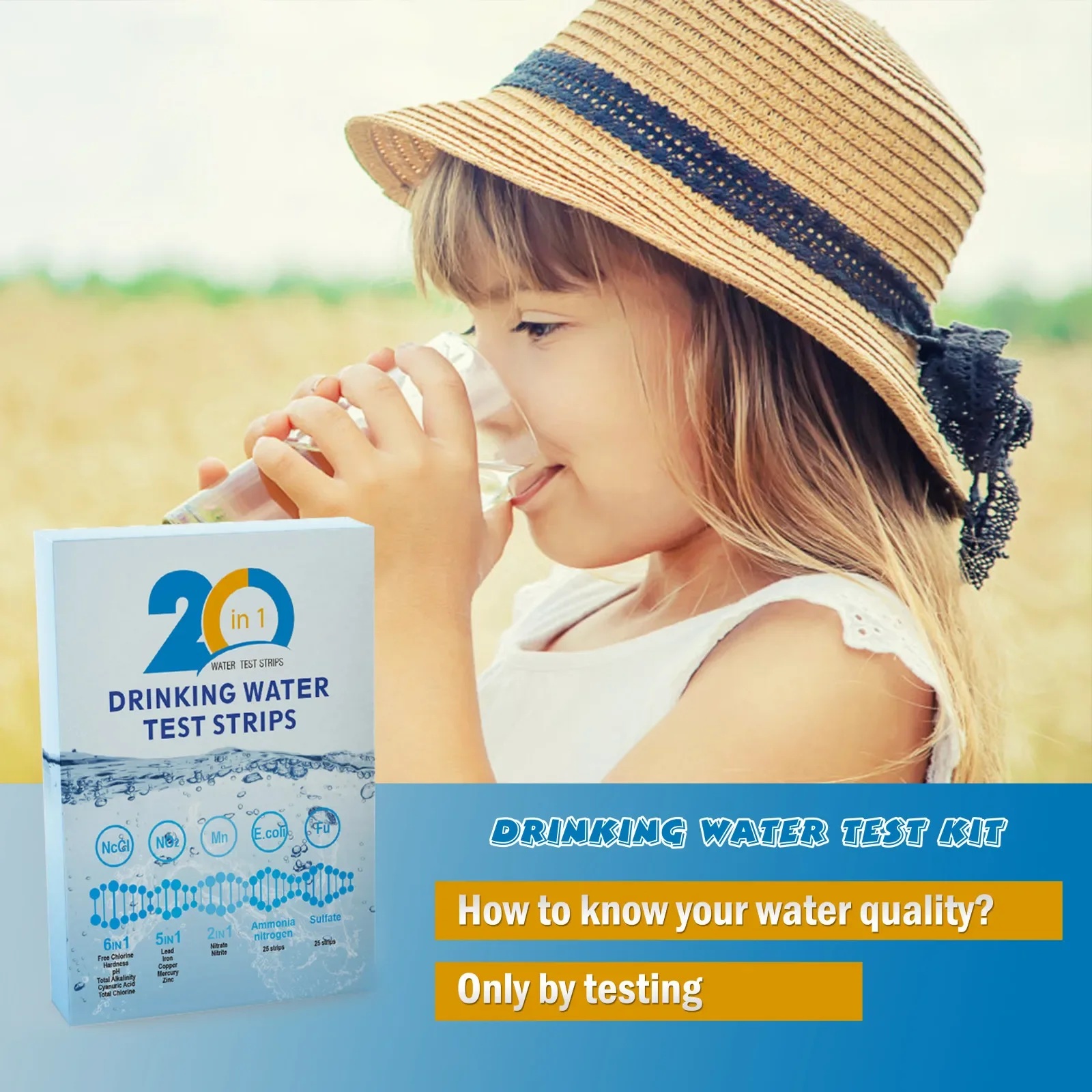 شرائط اختبار المياه YAGO 20 في - مراجعة Aquarium Test Kit وسعره