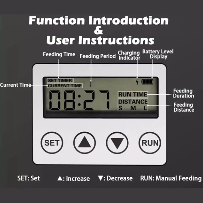 موزع طعام رقمي ذكي قابل للتعدي - مراجعة Aquarium Fish Feeder Automatic وسعره