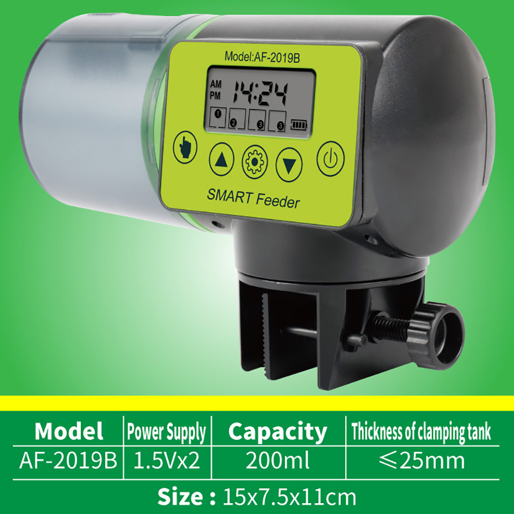موزع طعام أسماك رقمي أوتوماتيك - مراجعة Aquarium Fish Feeder Automatic وسعره