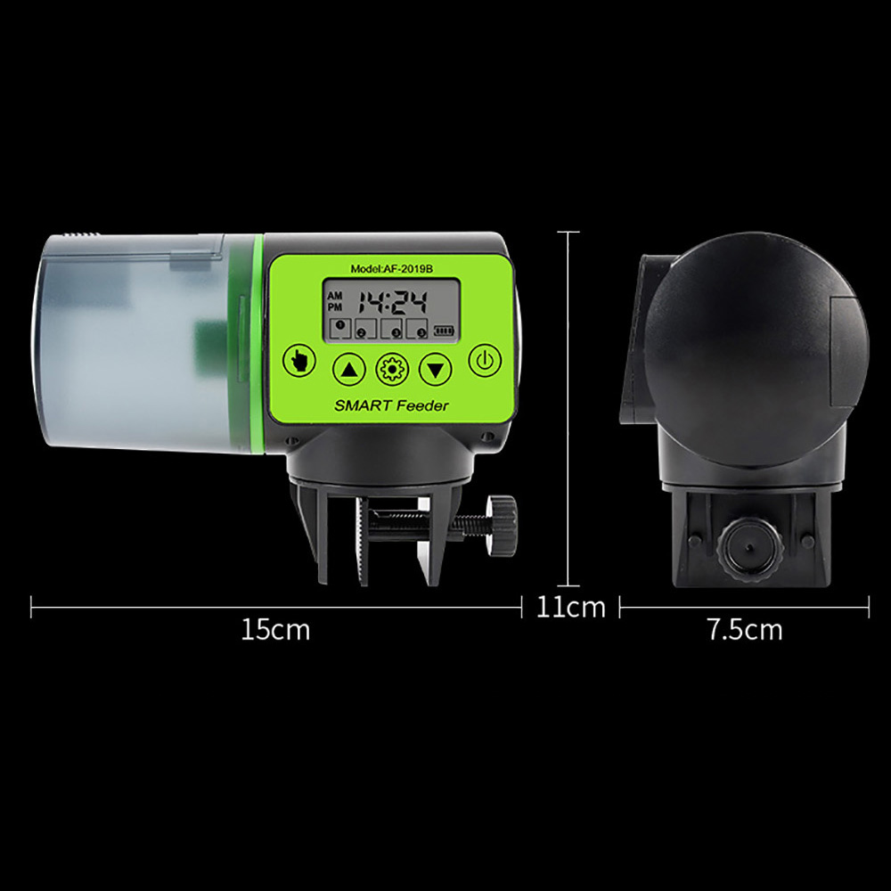موزع طعام أسماك رقمي أوتوماتيك - مراجعة Aquarium Fish Feeder Automatic وسعره