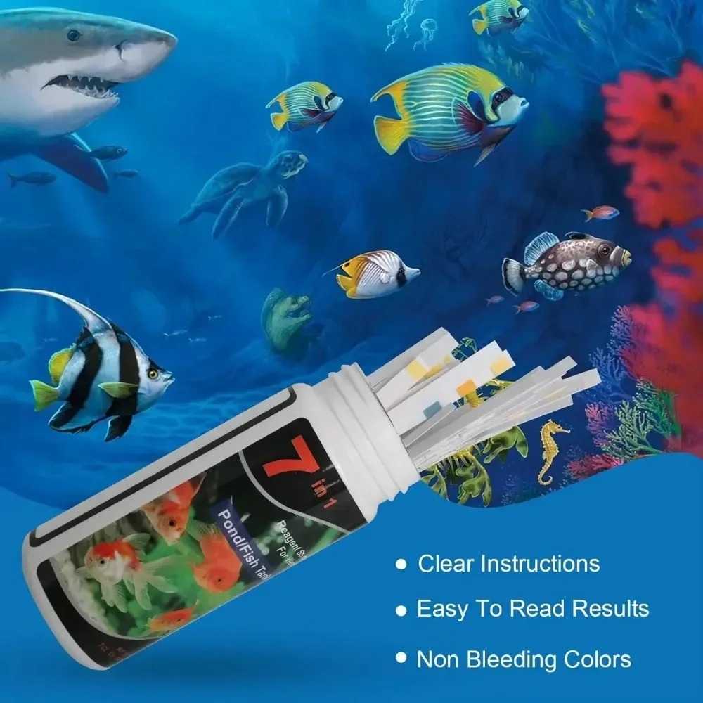 حوض السمك اشرطة الفحص PH جودة  - مراجعة Aquarium Test Kit وسعره