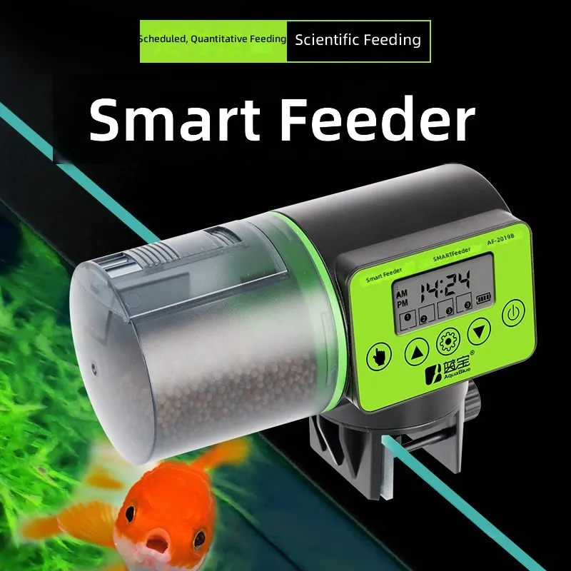 جهاز تغذية أوتوماتيكي ذكي لحوض - مراجعة Aquarium Fish Feeder Automatic وسعره
