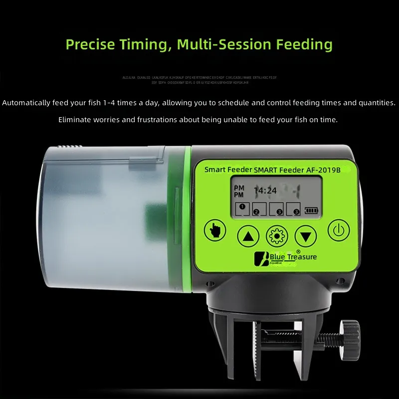 جهاز تغذية أوتوماتيكي ذكي لحوض - مراجعة Aquarium Fish Feeder Automatic وسعره