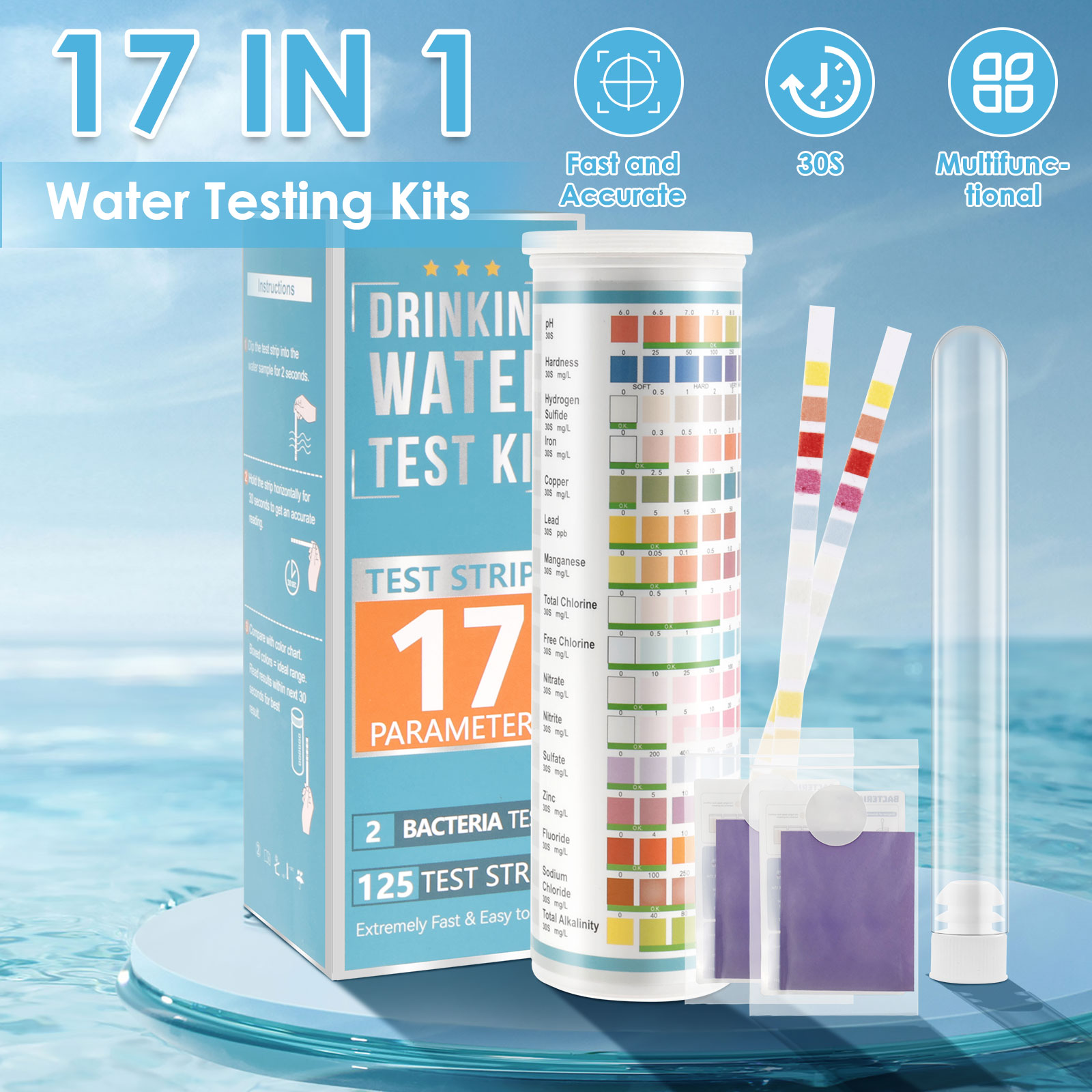 5-17 في 1 شرائط اختبار حوض الس - مراجعة Aquarium Test Kit وسعره