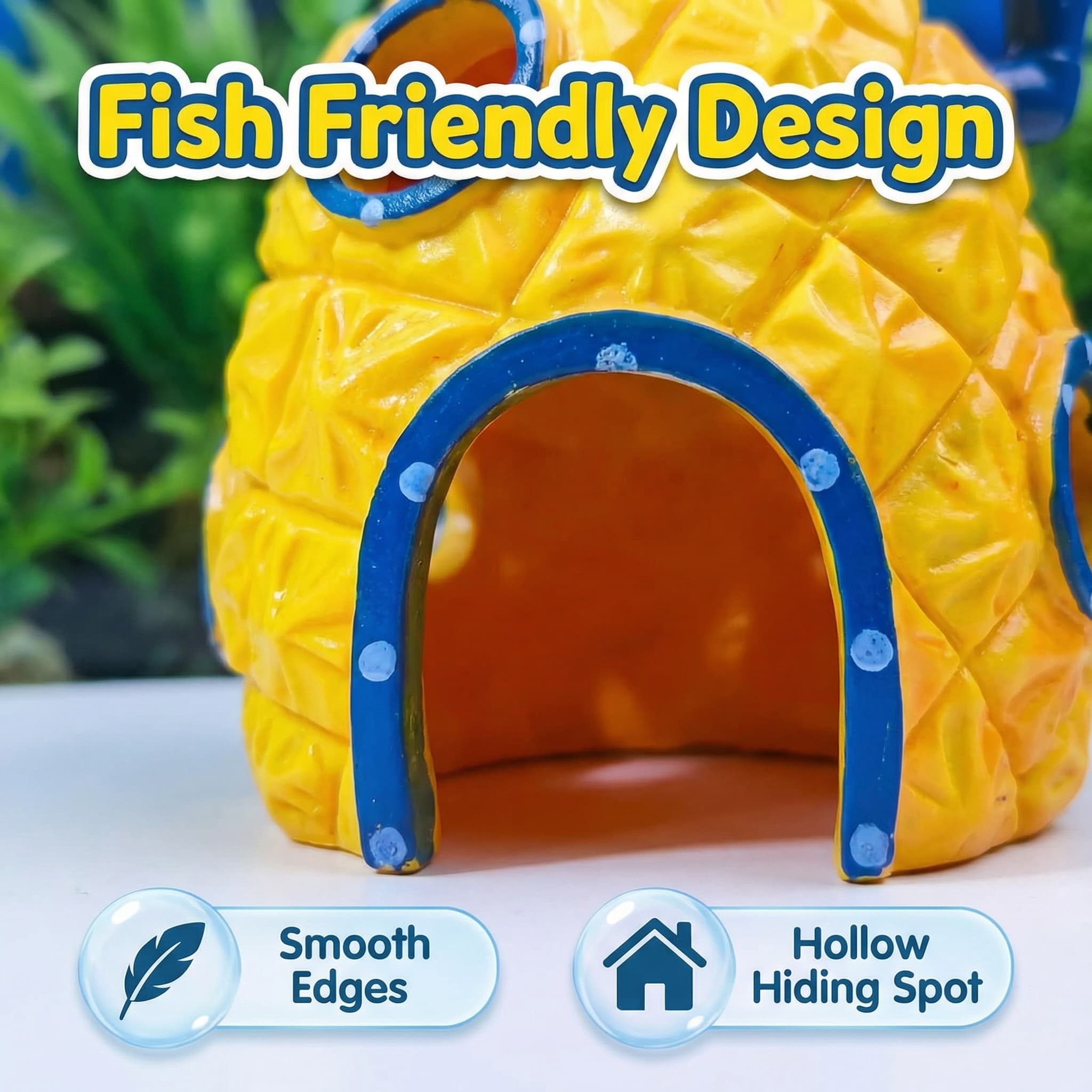 ديكور حوض السمك على شكل بيت ال - مراجعة Aquarium Fish Hideout وسعره