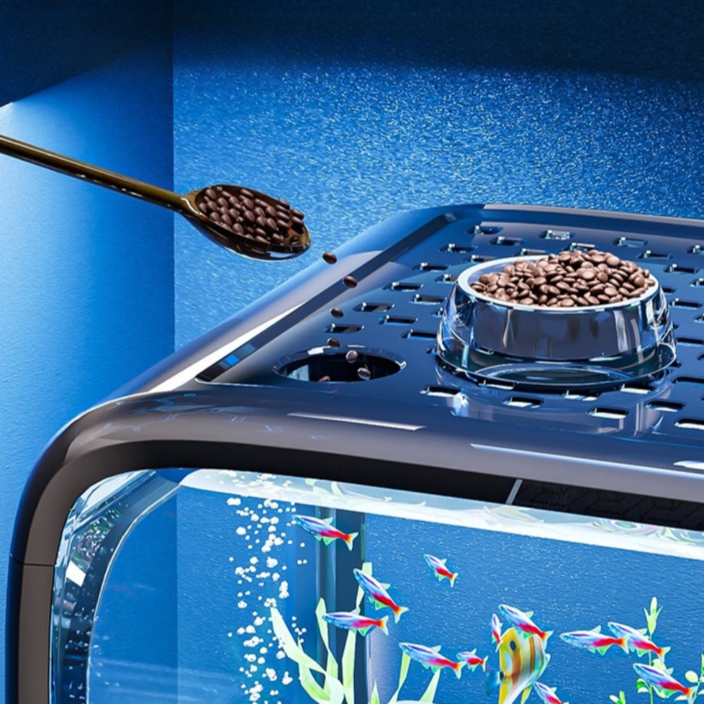 شفافة فاخرة خزان الأسماك دائم  - مراجعة Aquarium Fish Enrichment وسعره
