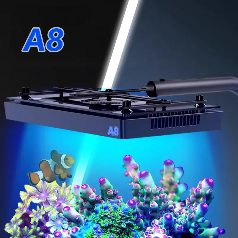 إضاءة LED للأحواض المائية A8SE - مراجعة Aquarium Fish Marine وسعره